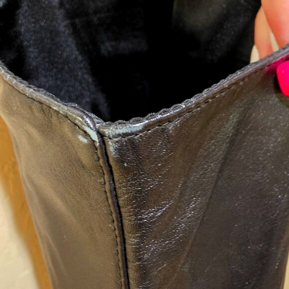 Vintage Modal New York Men's Black Genuine Leather Lined Vest w/ Pockets SZ XL - Picture 9 of 14